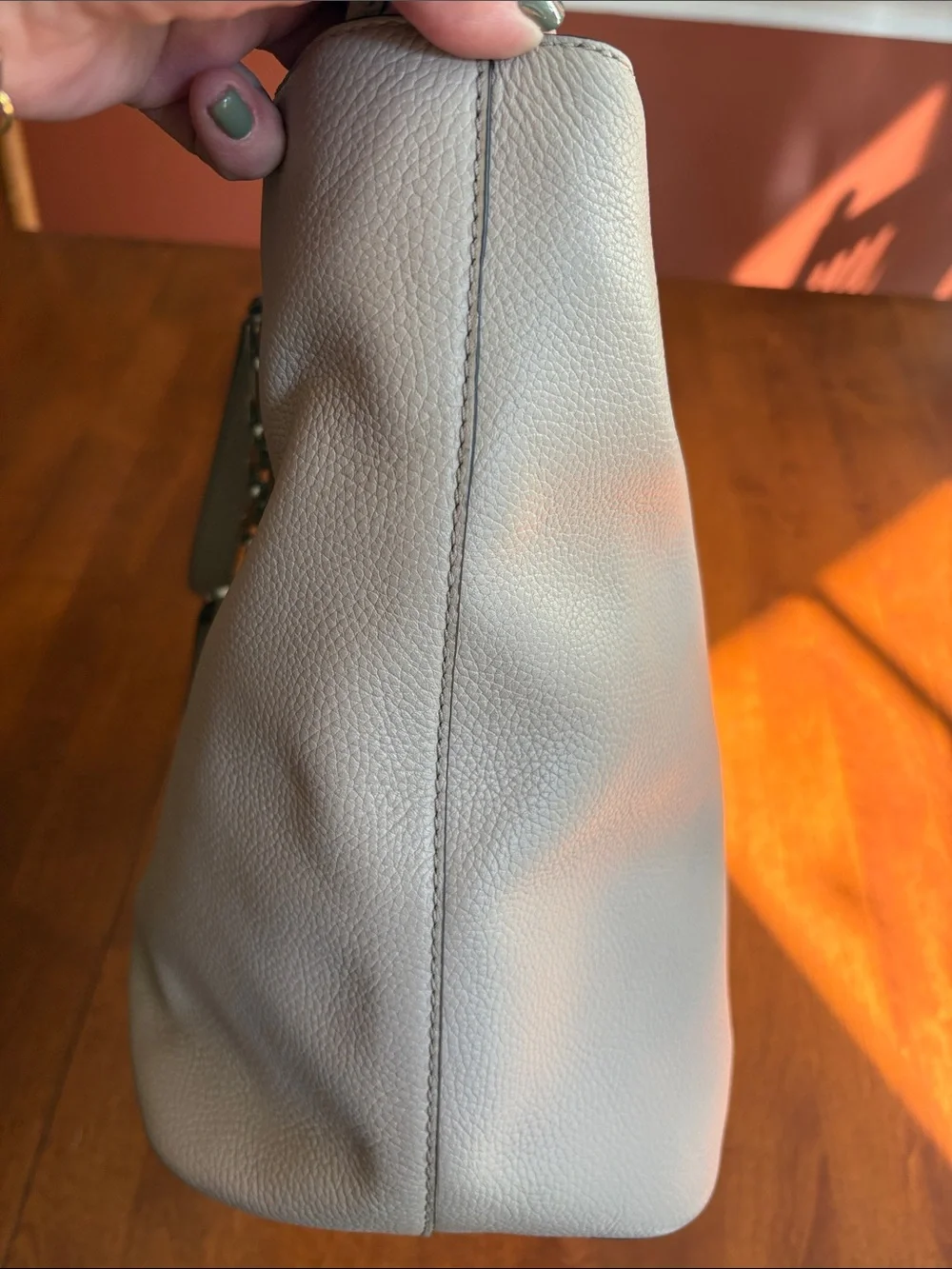 Michael Kors Jet Set Tote with Silver Chain Handle